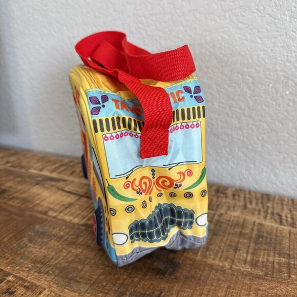 Big Mouth INC Lunch Box Tote Pail Taco Truck Yellow Tacotastic Shoulder Strap - Picture 2 of 11